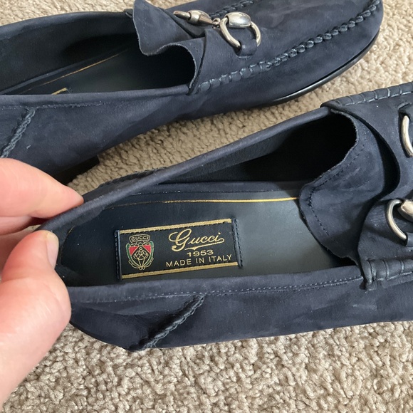 Gucci Gigi Loafer 'Navy Suede' - Picture 11 of 11